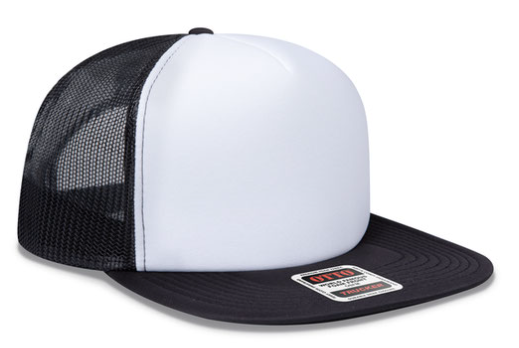 OTTO CAP® 5 Panel High Crown Mesh Back Trucker Snapback Hat - #132-1037