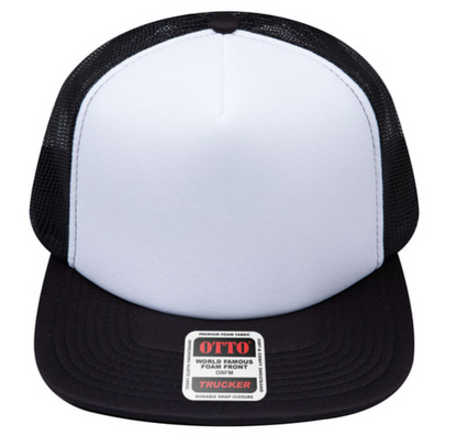 OTTO CAP® 5 Panel High Crown Mesh Back Trucker Snapback Hat - #132-1037