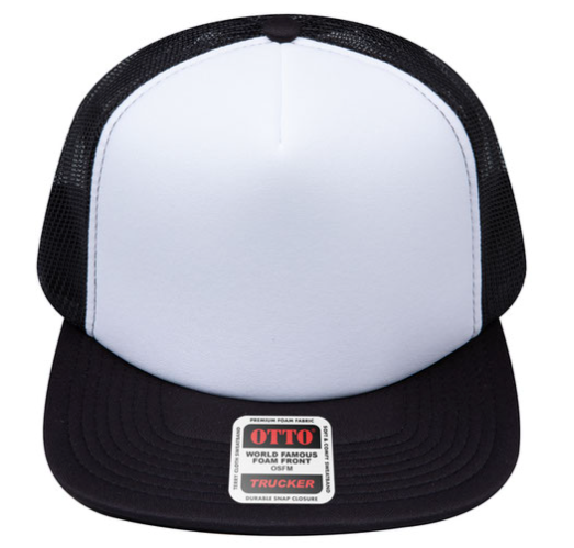 OTTO CAP® 5 Panel High Crown Mesh Back Trucker Snapback Hat - #132-1037