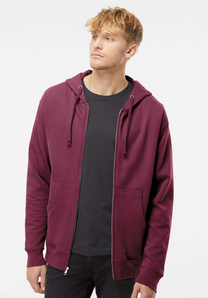 Independent Unisex Midweight Full-Zip Hooded Sweatshirt - Item # SS4500Z